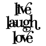 Frases Live Laugh Love 3d Decoración Mural En Relieve