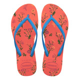 Chinelo Feminino Havaianas Slim Romance Floral 100%original 