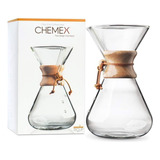 Chemex Cafetera De Vidrio Con Collar De Madera Y Tie, 65 Onz