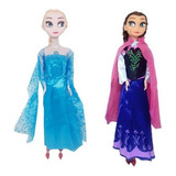 Kit 2 Bonecas Frozen Anna E Elsa 30cm Musical