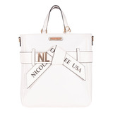 Bolsa Shopper Nicole Lee Zuri Con Logo Impreso Fw23