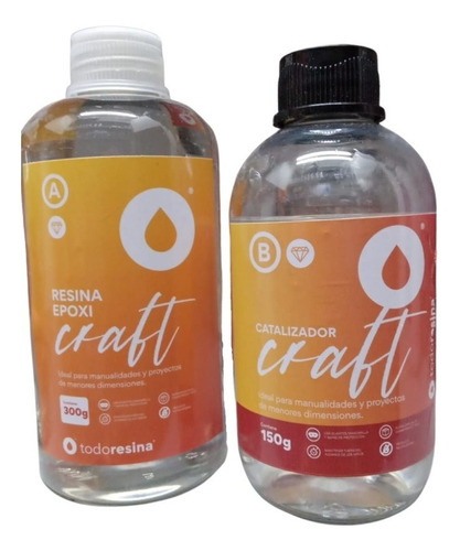 Resina Cristal Epoxi Vidrio Liquido 450g Todoresina Craft