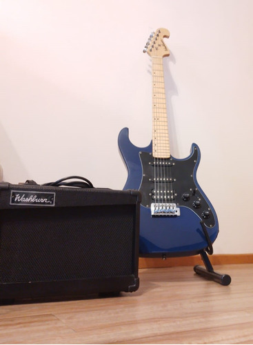 Guitarra Eléctrica Washburn X7 + Amplificador + Pie + Funda 