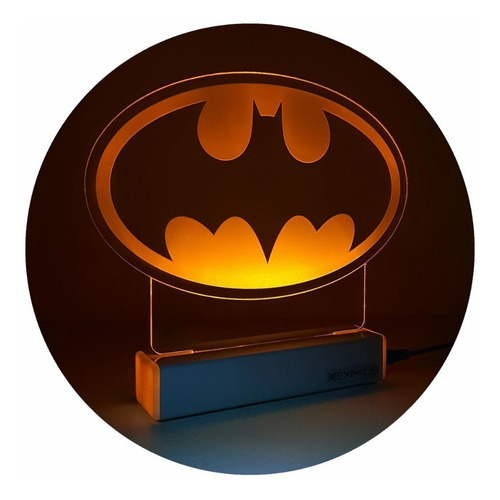 Velador Lámpara Led Batman Luz De Noche Habitación 