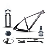 Kit Quadro Tsw Rava Nazca Cinza + Rock Shox Judy Kit Guidão