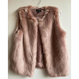 Faux Fur Coat Marca Topshop Talla 4 (36) Nuevo Sin Etiqueta