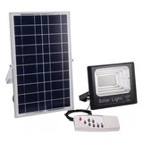 Foco Proyector De Corriente 100w + Panel Solar + Control