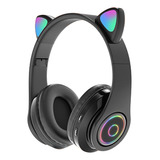 Audifonos Orejas De Gato Bluetooth 5.0 Led Diadema Ninos