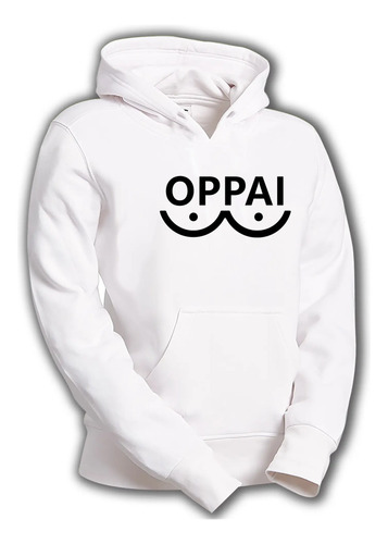 Sudadera Blanca Oppai Anime | Envío gratis