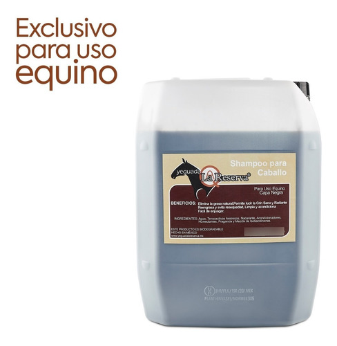 Shampoo De Caballo Uso Equino Yeguada La Reserva (20 Litros)