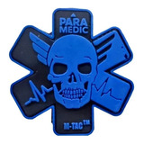 Parche Insignia Pvc Tactico Militar Calavera Paramédico 