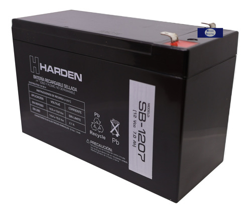 Batería Recargable Sellada Harden Sb-1207 12 Volts 7 Amperes