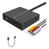 Adaptador Ruipuo Hdmi A Convertidor Av Compatible Con Hdmi A