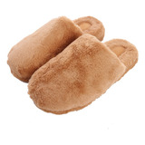 Pantuflas Hombre Peluche Piel Conejo - Una Bs As