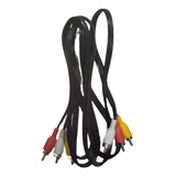 Lote 5 Cables  Con Conexión De Rca A Rca  Resistente 1.5m