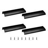 4pcs Manija Oculta Para Gabinete Cajón Puerta De Cocina 15cm