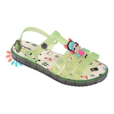 Sandália Infantil Feminina Flat Led Luzinha Blogueira Moda