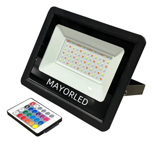 Reflector Led 50w Rgb 220v Ip66  Alta Potencia Mayorled