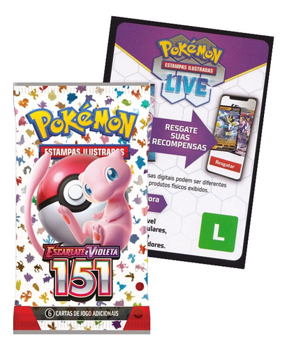 50 Código Digital Pokémon Tcg Live Escarlate E Violeta 151