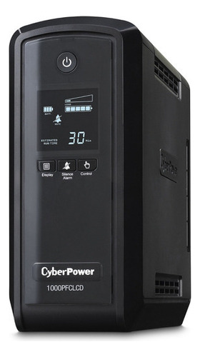 No Break Cyberpower Cp1000pfclcd 600w/1000va Ent90-140v / /v Color Negro