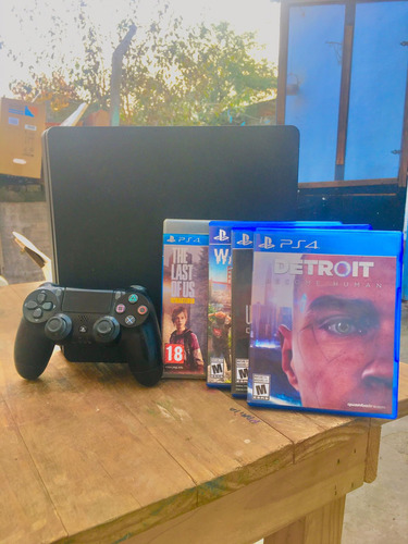 Playstation 4 Slim 1tb+4 Juegos+1 Joystick