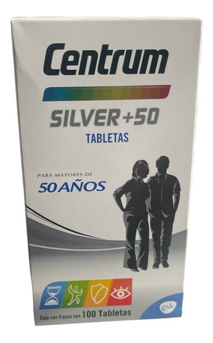 Centrum Silver C/100 Tabletas / Multivitaminco Adultos +50 