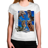 Camiseta Feminina Jurassic World Dinossauro Park