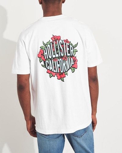 Playera  Hollister Oversized 323-243-2515-100 Dos Tonos