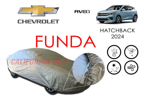 Funda Cubierta Lona Cubre Chevrolet Aveo Hatchback 2024