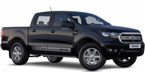 Kit 4 Adesivos Ford Ranger Raptor Faixa Lateral Acessórios