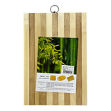Tabla Bambú Para Cortar Picar Carne Verduras Asado 24x34cm