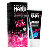 Kit Tintura Kert Cosméticos  Keraton Hard Colors Tonalizante Tom Hot Pink