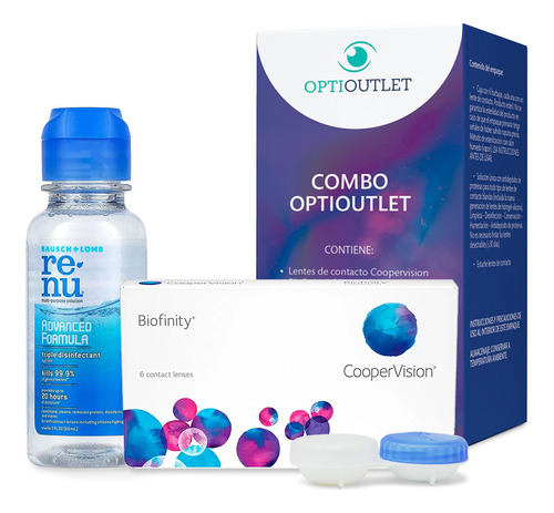 Lentes De Contacto Coopervision Biofinity 6 Pzas Mensual