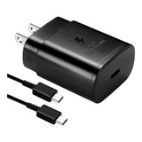 Cargador Super Fast Charge 45w + Cable Tipo C A C Samsung 