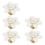 5 Pcs Drawer Knobs Flower Elegant Knobs Pulls Cabinet Handle