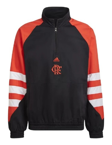 Blusa Flamengo Treino Preta E Vermelha adidas Original