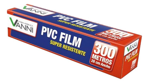 Plástico Film Pvc Extensible Con Cortador 28 Cm X 300 Mt