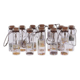 Muyier 12pcs Mini Pequeña Botella De Cristal Desea Trabajo