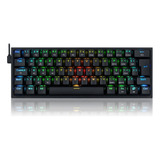 Teclado Mecânico Redragon Fizzpro Rgb, Switch Brown Wirelles