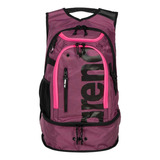 Mochila De Natación Arena Fastpack 3.0 40 Litros Color Ciruela Fucsia Plum Neon Pink (102) Óptima Distribución Del Espacio Y Control De La Humedad