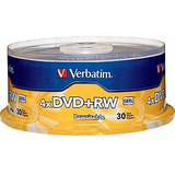 Verbatim Dvd + Rw 4.7gb 4x Con Marca De Superficies - 30pk H