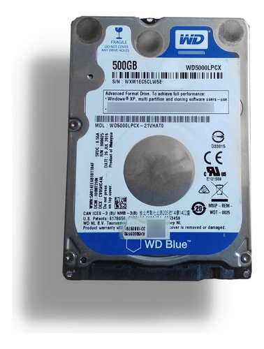 Disco Duro Interno Western Digital  Wd5000lpcx 500gb Blue