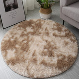 Tapete Redondo 100cm X 100cm Quarto Corredor Shaggy Luxo