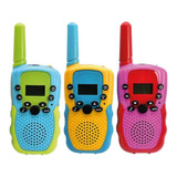 Set 3 Walkie Talkie Niños Dblue Colores / Tecnocenter Color Amarillo/azul/rosado