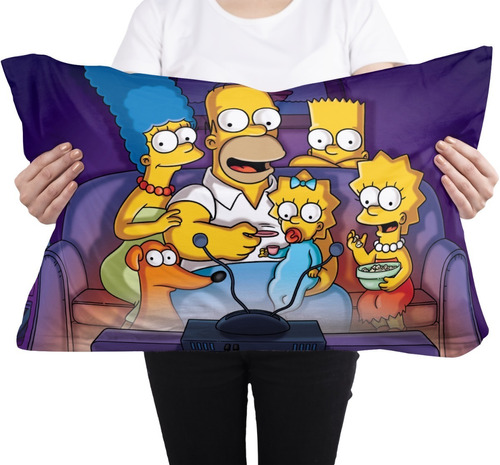 Cojin Almohada Los Simpson Homero Lisa Bart Rectangular 