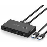 Conmutador Kvm Ugreen Usb 3.0 Selector 4 Puertos 2 Computado