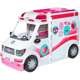 Carro Barbie Ambulancia Y Hospital 2 En 1 Luces Y Sonidos