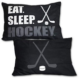 Funda De Almohada  Eat Sleep Hockey Stick And Puck  Jue...