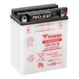 Bateria Para Moto Yuasa Yb12a-b 12v12ah Incluye El Fluido