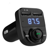 Receptor Bluetooth Para Auto Transmisor Fm Mp3 Carga Usb